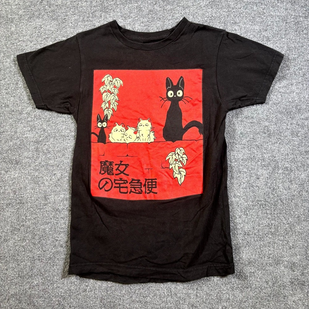 Her Universe Kiki's Delivery Service Graphic T-Shirt Womens XS Black Cotton
